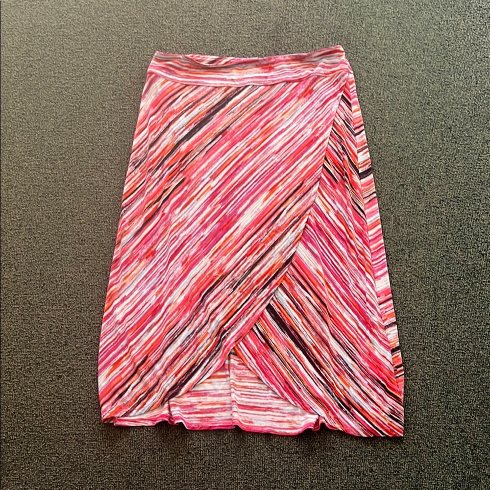 Plus size pink striped Dakini skirt